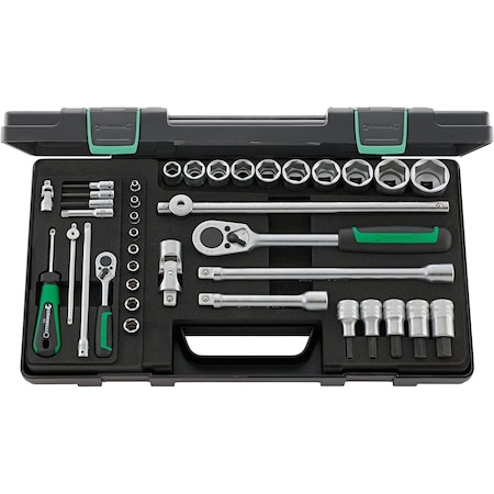 Stahlwille Tools 6, 3 mm (1/4") Socket set 38-pcs. 96011160